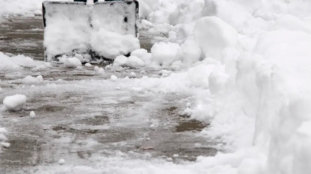 Snow Being Shoveled